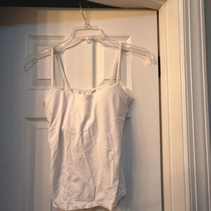 ☀️3/$10☀️ Norm Thompson White Fitted Sleeveless Camisole 34C